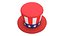Patriotic American Top Hat