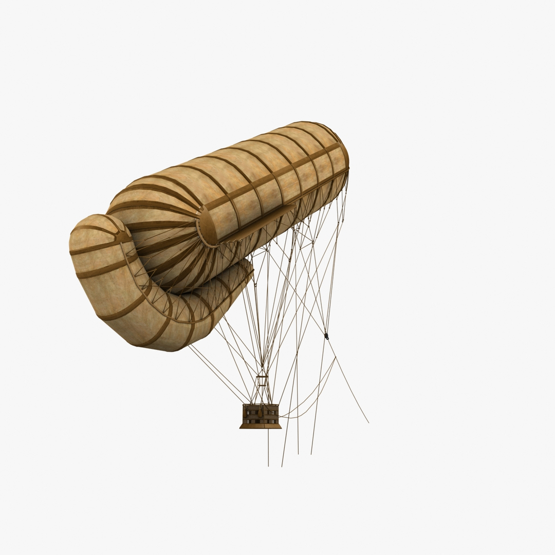 Military German Observation Balloon 3d Model