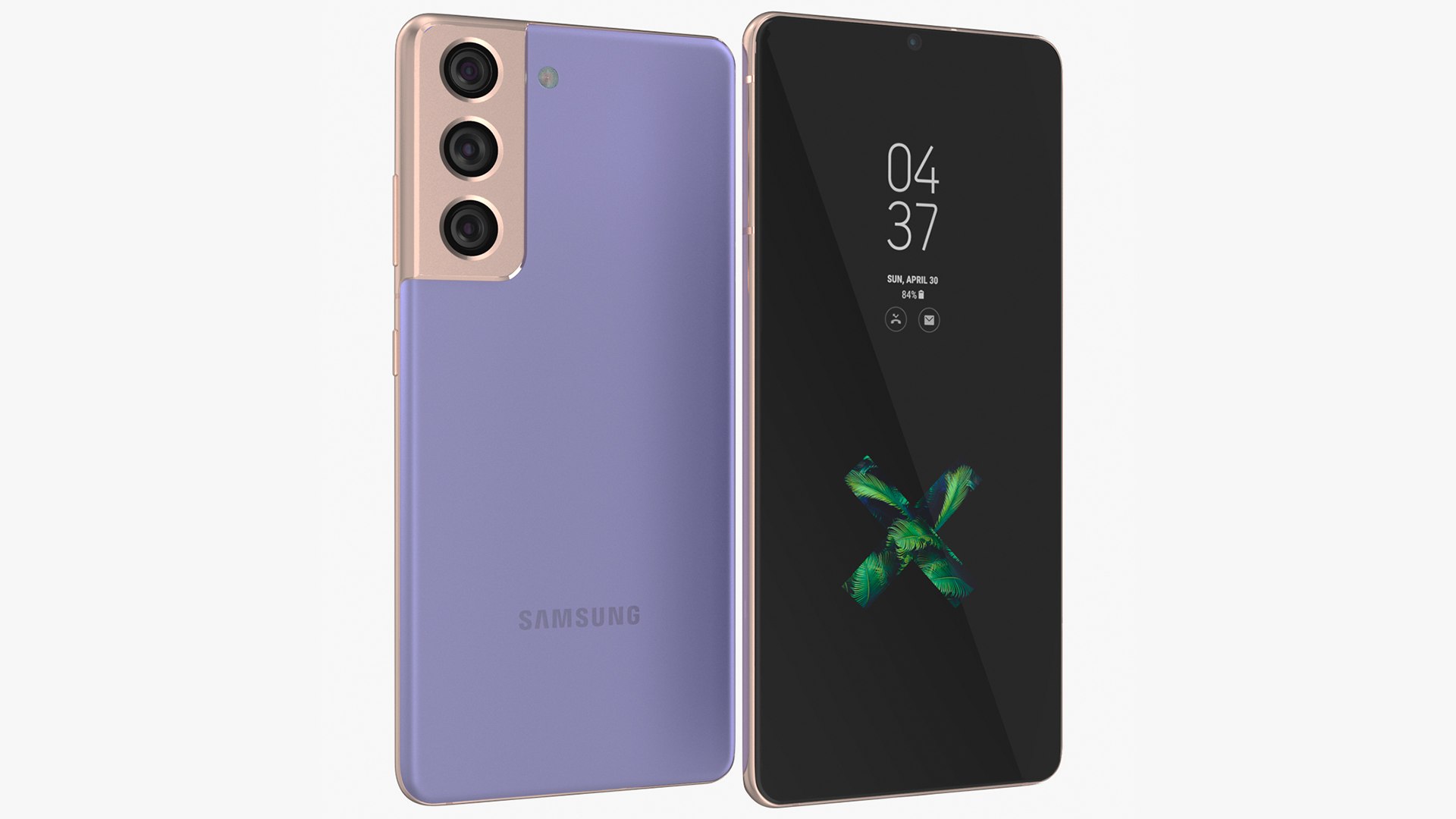 Samsung Galaxy S21 5g Phantom Violet 3D model preview