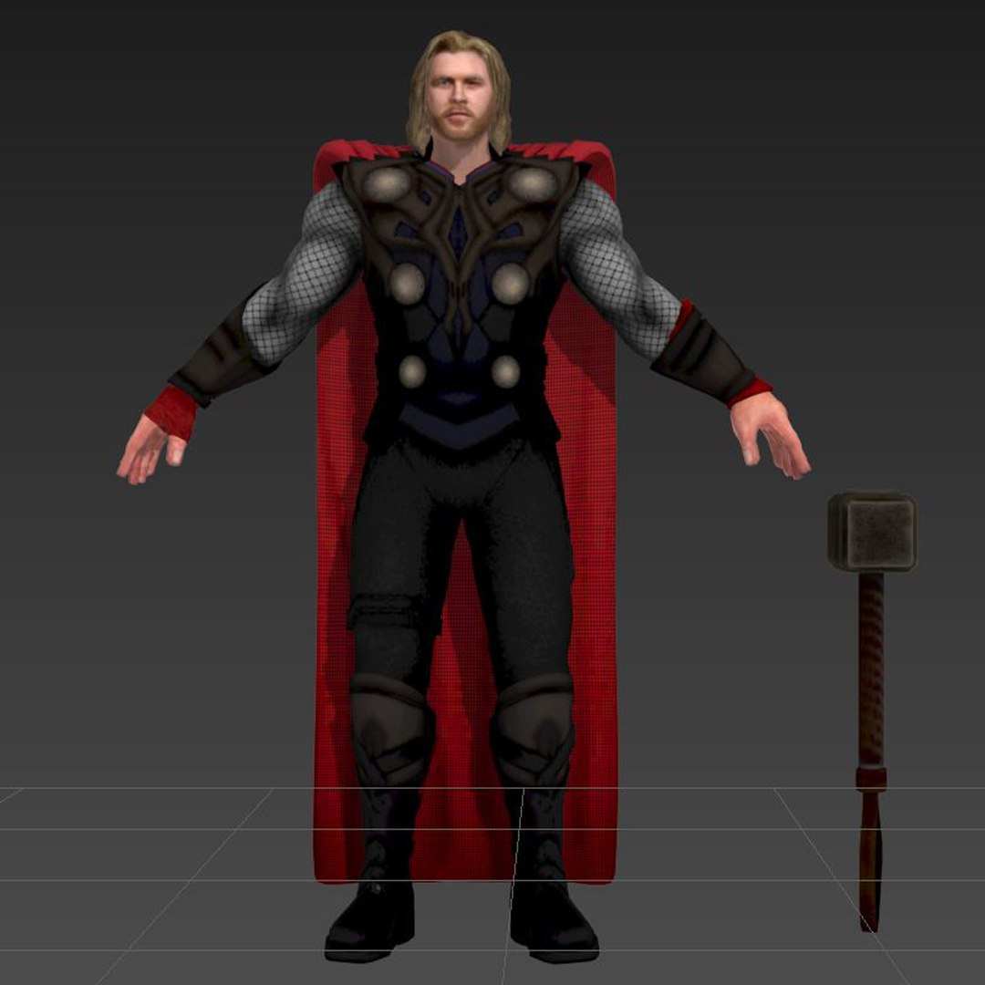 3D Thor Marvel - TurboSquid 1477263