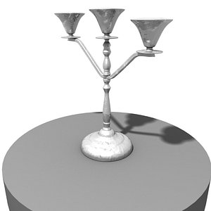 candelabra metal 3d 3ds