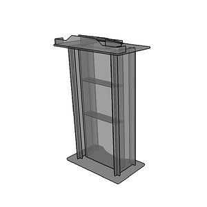 acrylic lectern 3D model