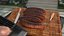 Grilled Sausages on Cutting Board model
