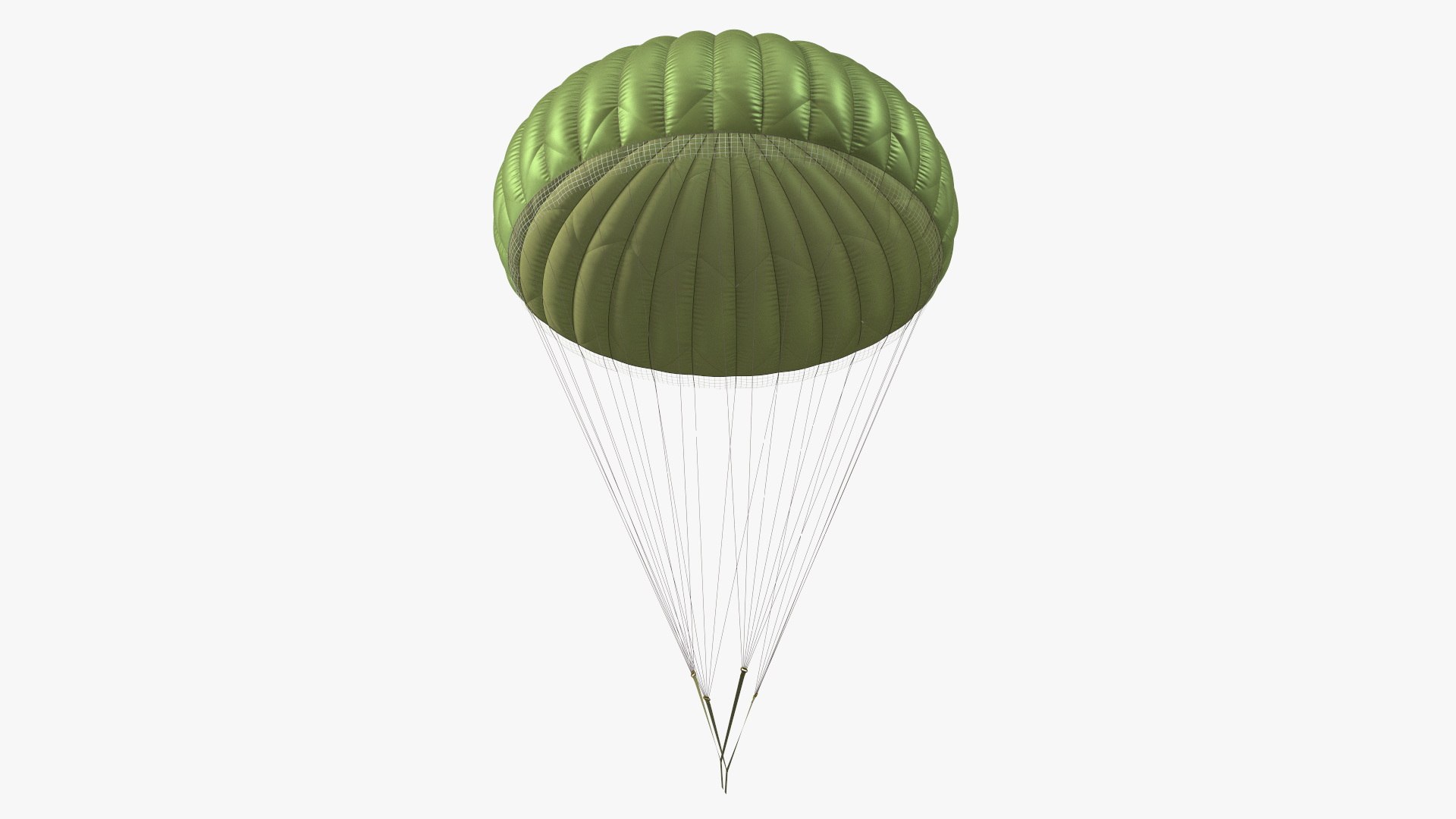 Mission Green Parachute 3D model preview