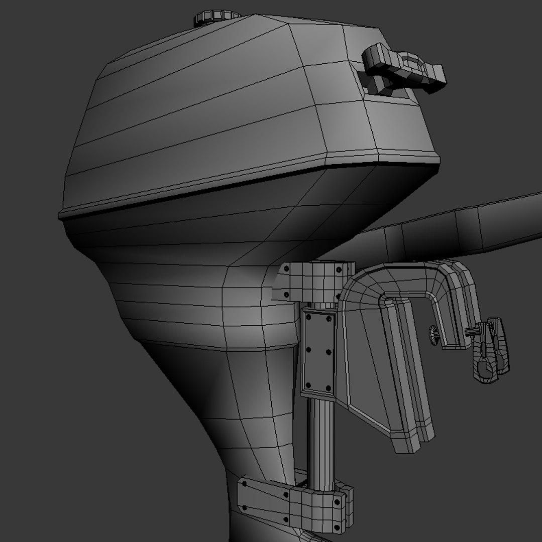 Outboard Engine 3d Model