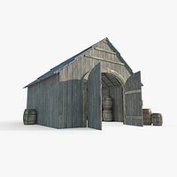 Ancient wooden house miscellaneous room