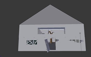 3d abandoned house model