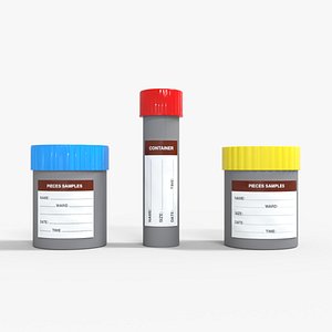 Specimen Container Medical Pack Low-poly