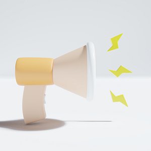 3D model Megaphone Cartoon