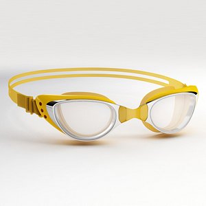 swim goggles_yellow