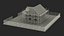 Construction Site House with Scaffolding