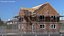 Construction Site House with Scaffolding