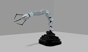 Robotic Arm 3D Model Industrial Robot Mechanical Automation Arm