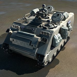 Armored Personnel Carrier M113A2 Amimated