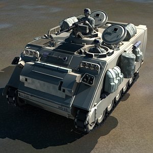 Armored Personnel Carrier M113A2 Amimated