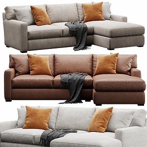3D model Crate and Barrel Axis sofa