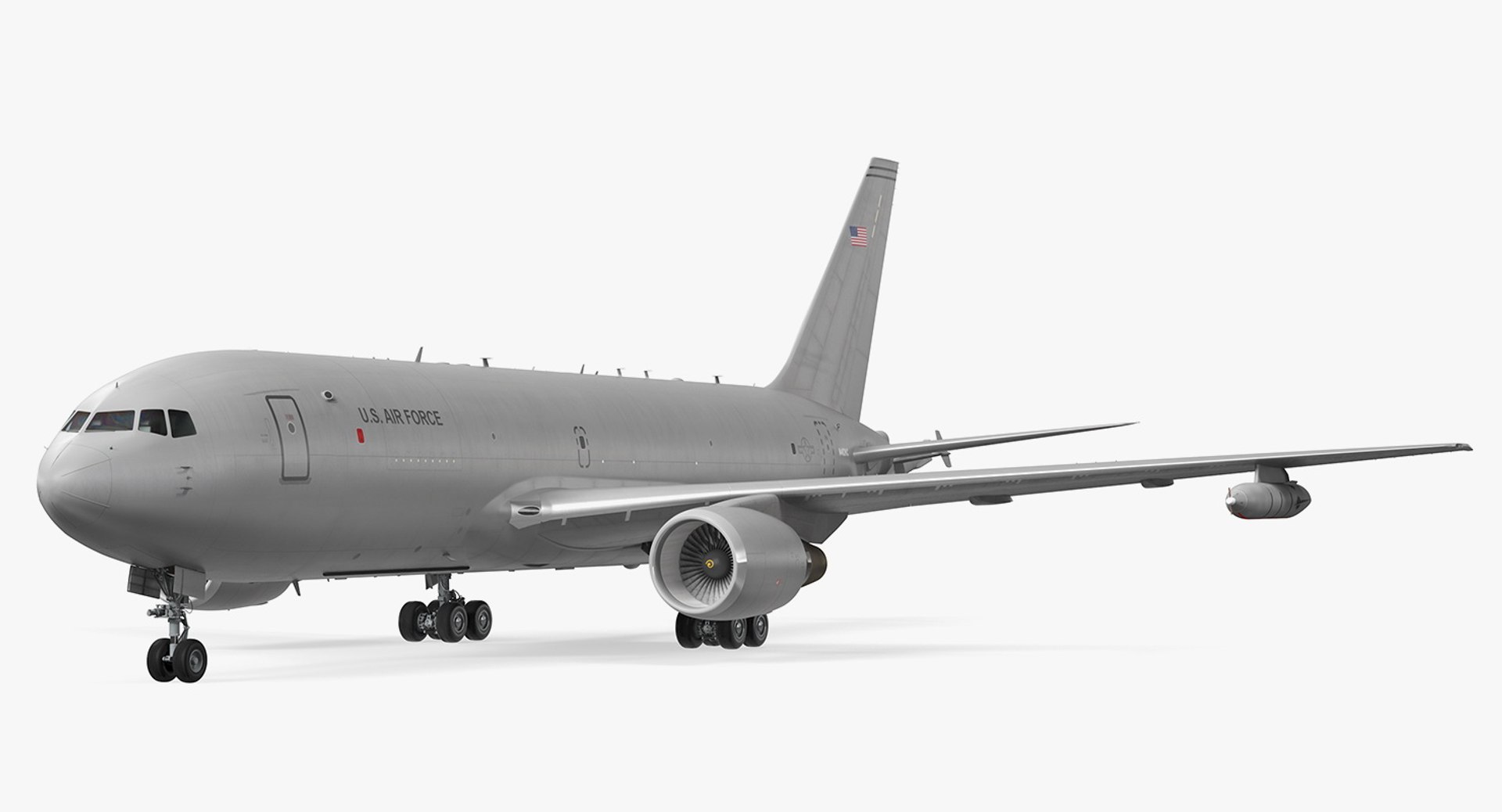 Boeing KC46 Pegasus Military Refueling Aircraft Rigged 3D model preview