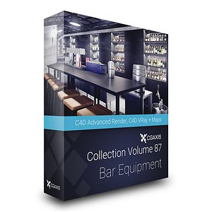 CGAxis Models Volume 87 Bar Equipment C4D