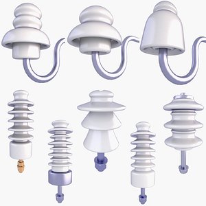 Power Pole Insulators v1 3D model