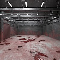 Slaughterhouse Hook Chamber Bloodstained Floor