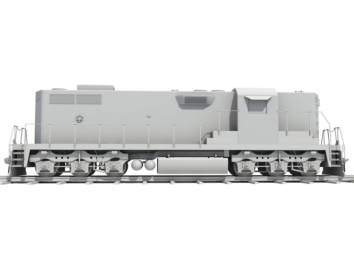 3ds Max Train Railway