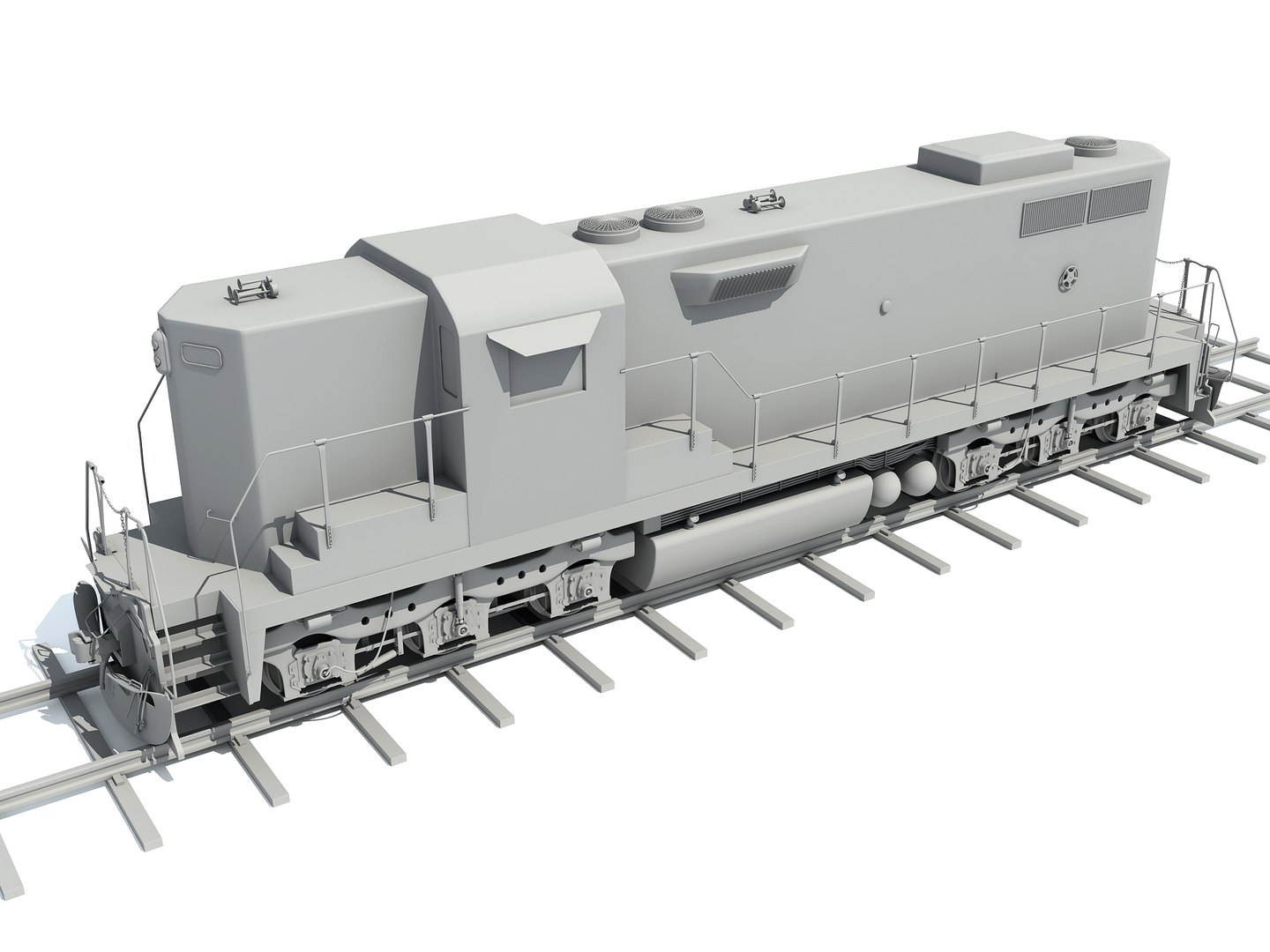 3ds Max Train Railway