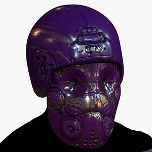 3D Gas mask respirator scifi model 3D model