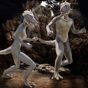 Dinosaur Hybrid Race 3D model