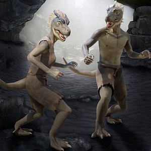 Dinosaur Hybrid Race 3D model