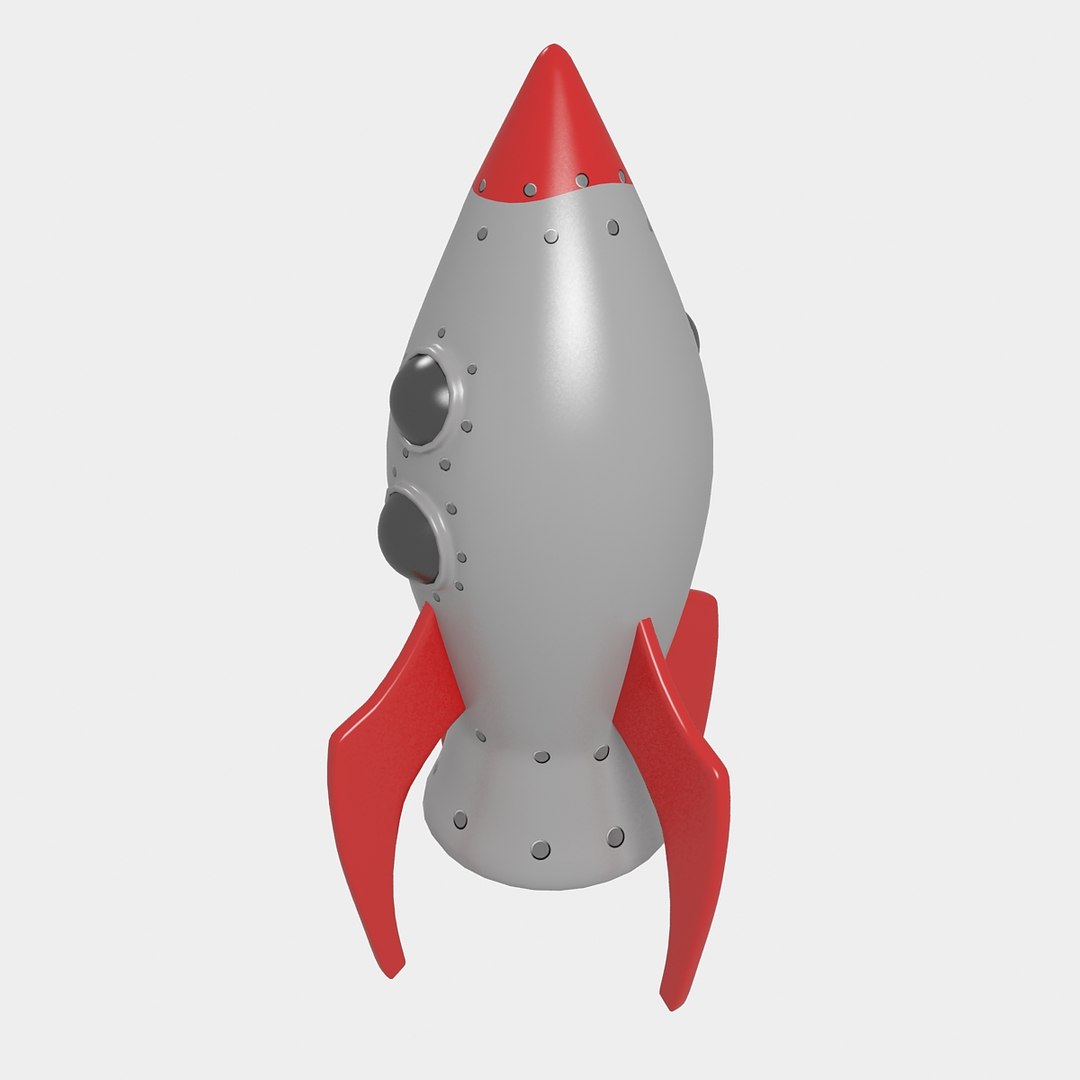 3d Toy Space Rocket