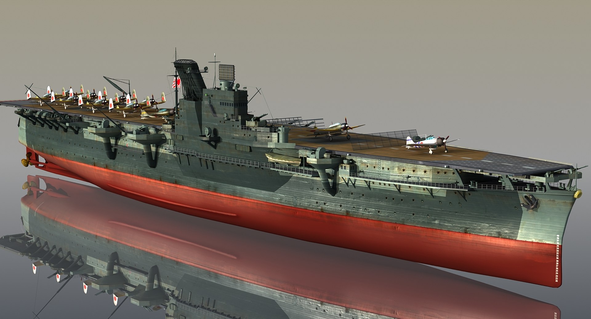 セール・キャンペーン Carrier Aircraft Japanese Model 3D Junyo 1337182 TurboSquid - 3DO