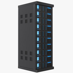 3D Server Cabinet model