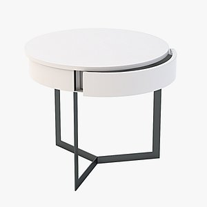 Croy End Table White
