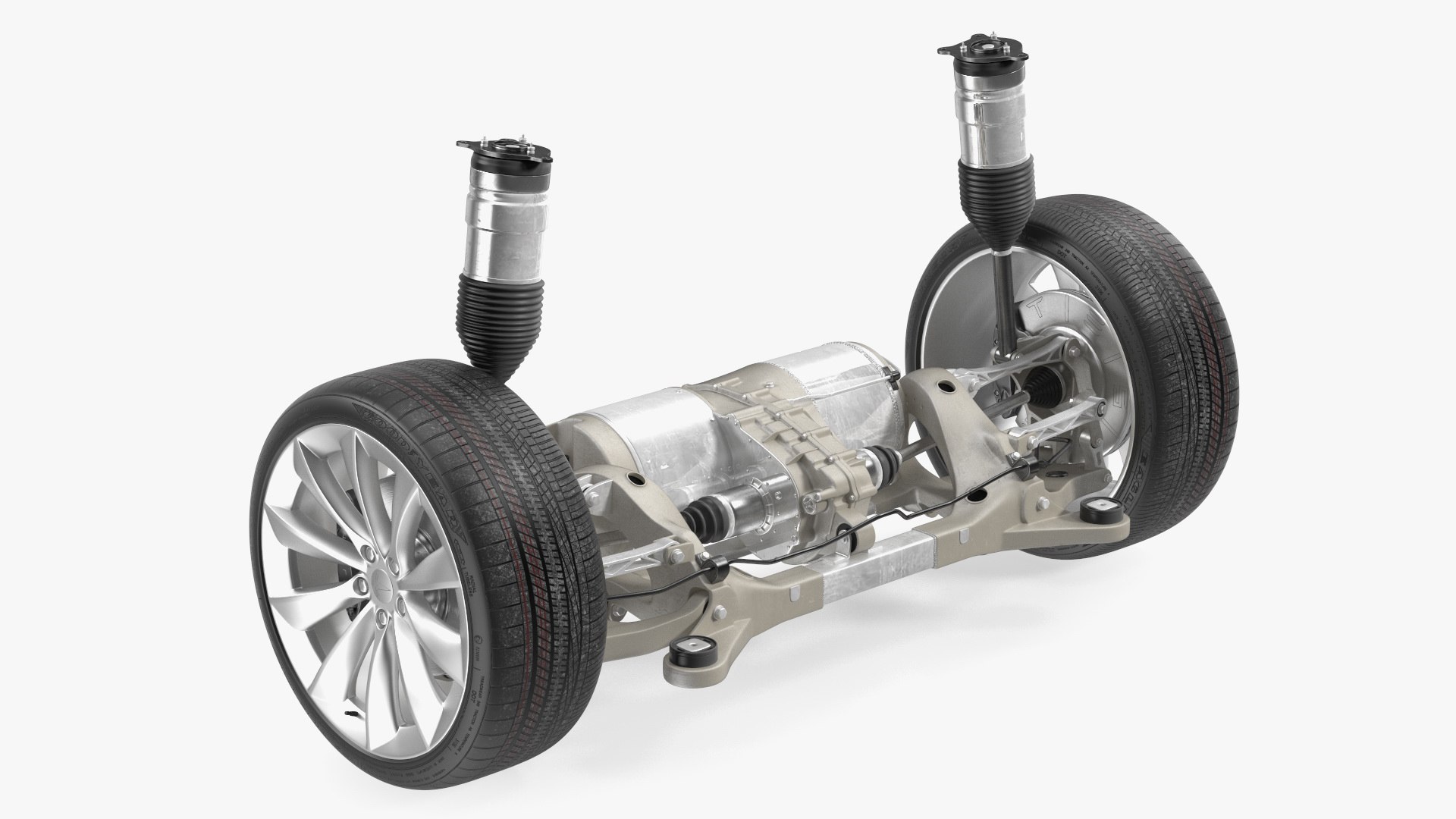Electric Car Chassis Suspension 3D model preview