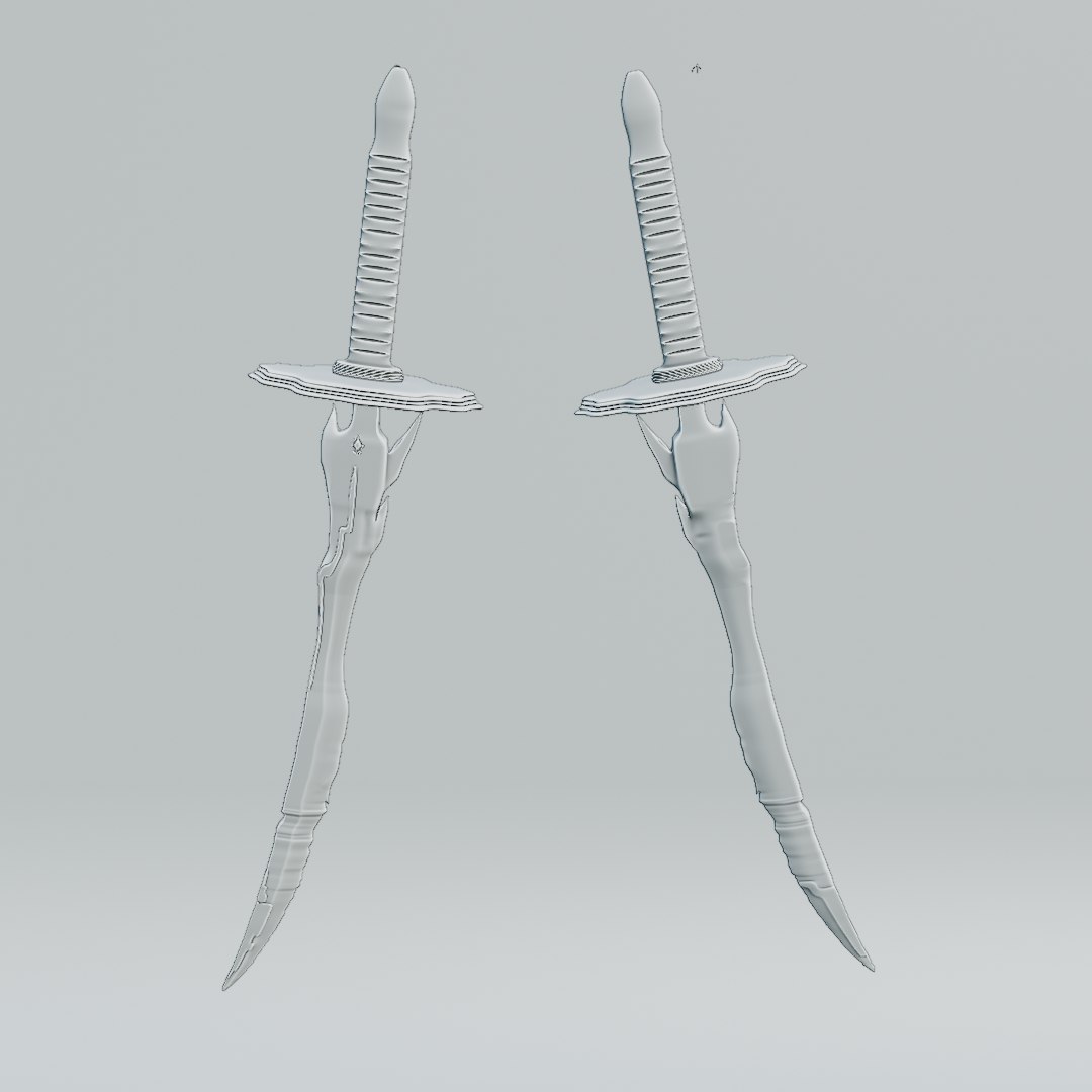 modelo 3d Katana de cristal Game Ready - TurboSquid 2008889