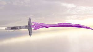 3D model Game Ready Crystal Katana