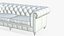 Chesterfield Sofa With Velvet Bench 3D model