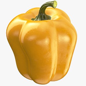 Detailed Yellow Pepper 3D model