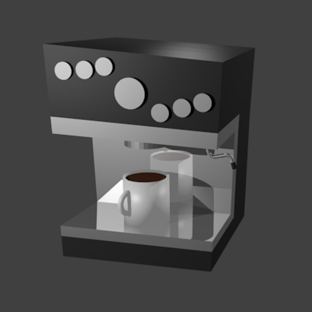 Free Espresso Machine 3D Model TurboSquid 1408871
