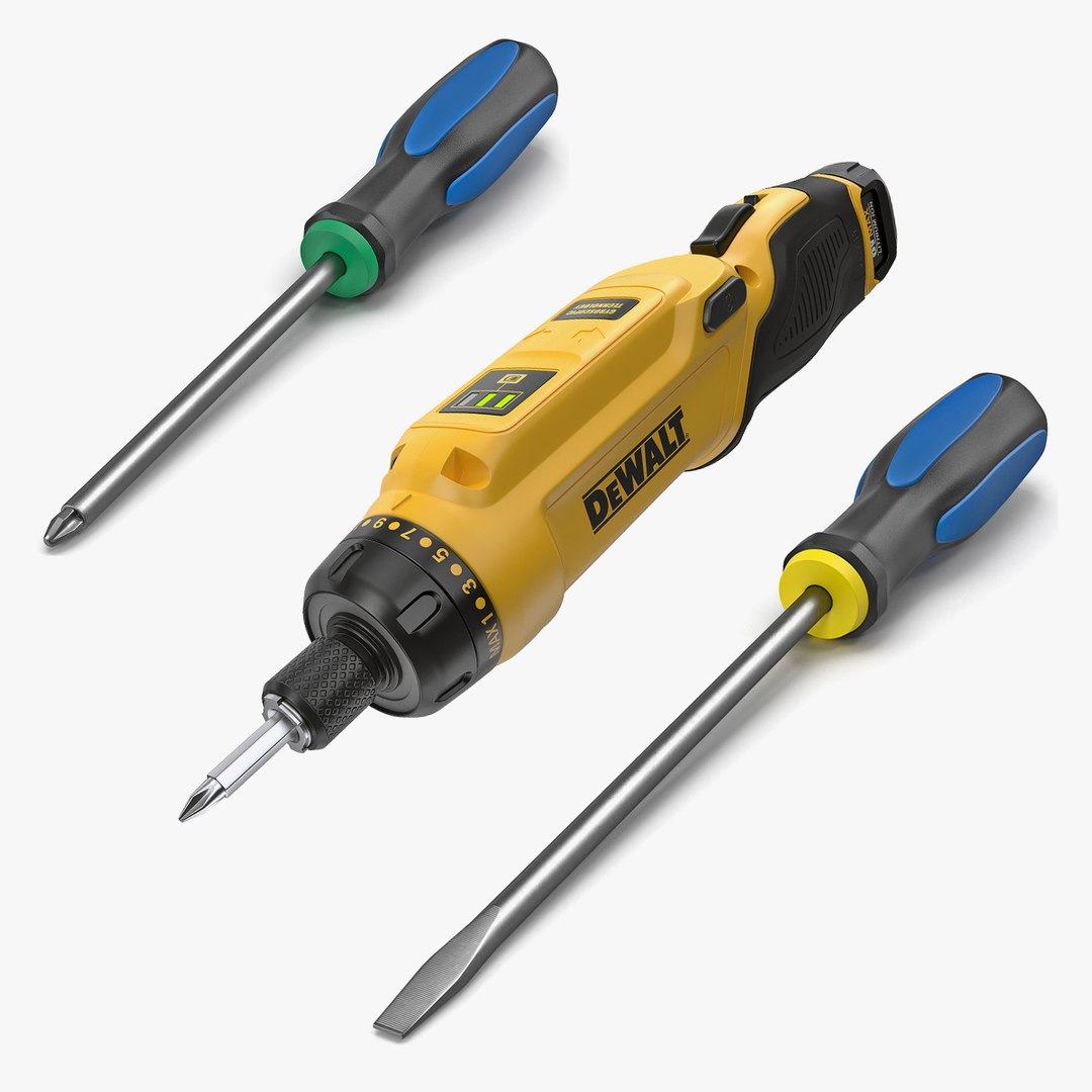 Screwdrivers 3D Models Collection 3D model preview