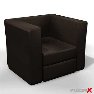 armchair chair 3d model