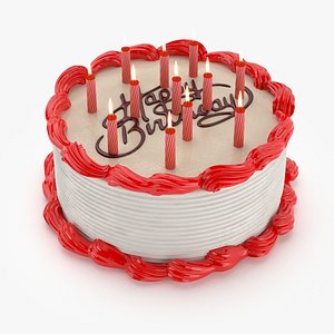 3d birthday cake model