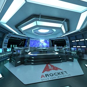 Futuristic Science Fiction Command Center