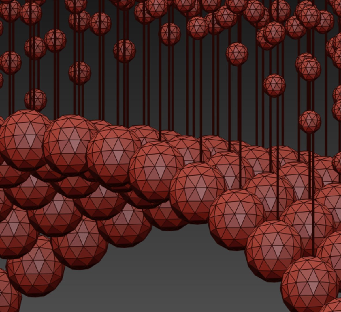 3D wave rectangle rain drop - TurboSquid 1446847