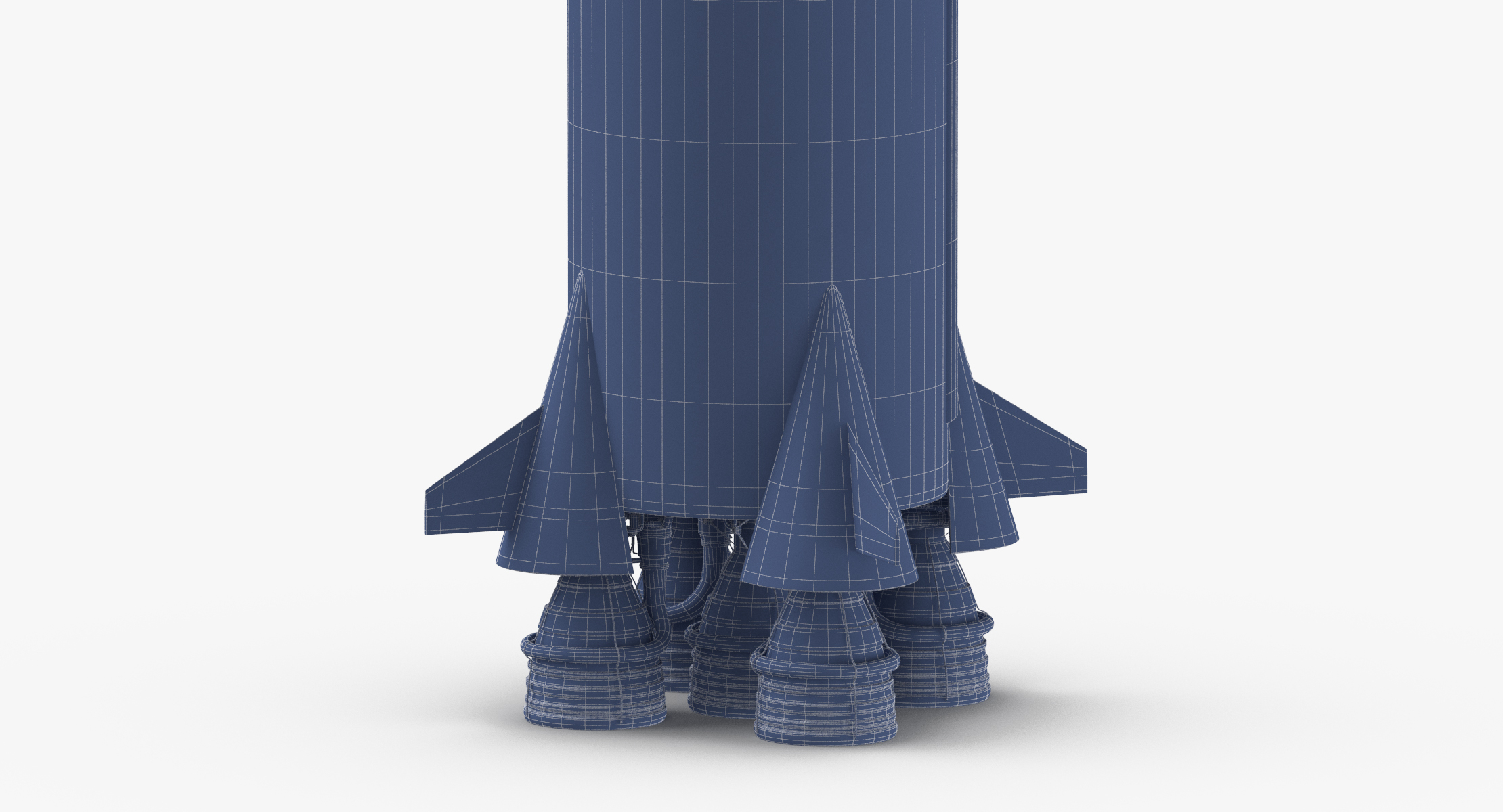 saturn v rocket 3d model