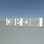 现代栅栏3D模型