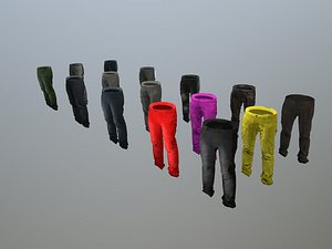 pants loose fit pack model
