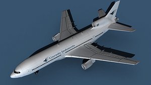 Lockheed L-1011-50 Garuda Indonesia 3D model