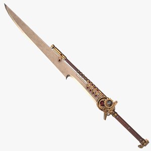 3D Steampunk blade model