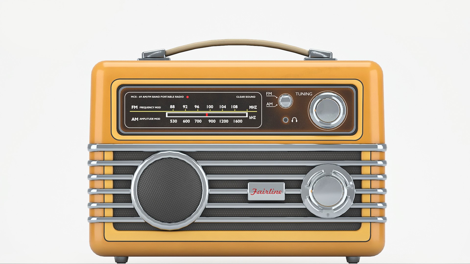 3D Retro Portable Radio Low-poly Model - TurboSquid 2280042